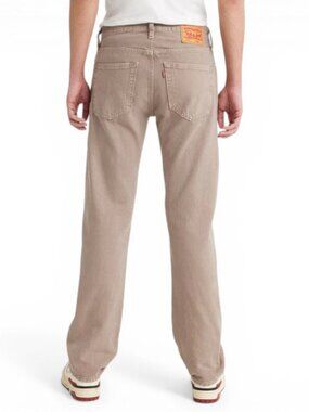 Levis 501 Original Fit Jeans Men's Size 33X34 Beige/Tan Straight Leg NWT